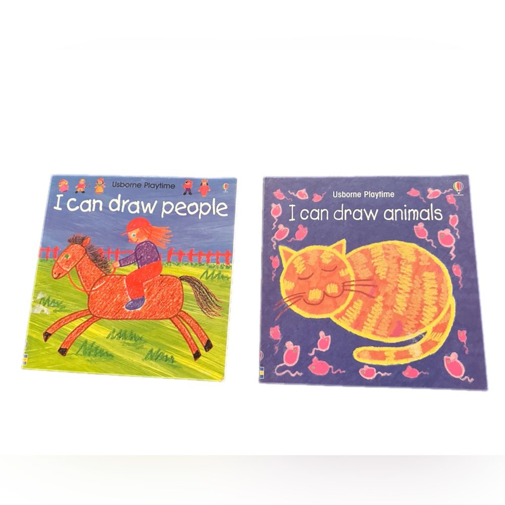 I can draw people & I can draw animals books